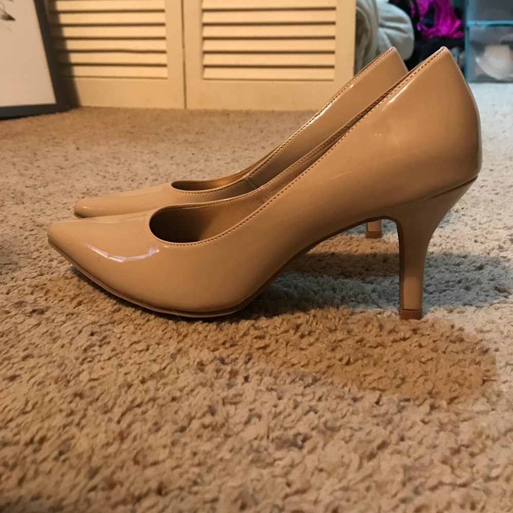 Nude heels.